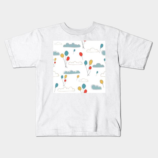 Air Balloons Kids T-Shirt by Creative Meadows